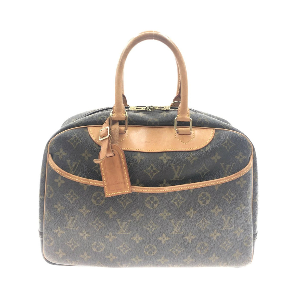 Louis Vuitton Monogram Bowling Vanity Handbag Brown